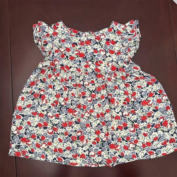 Ralph Lauren Vintage Inspired Baby Girls Preppy Floral Dress Bloomers Size 18 Mo - Picture 5 of 16